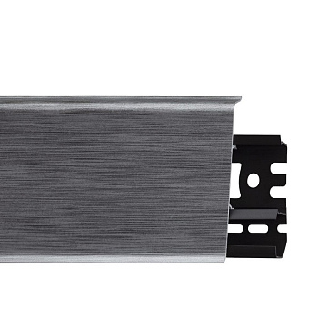 Плинтус ПВХ Arbiton Indo 70 мм 17 Алюминий 2500х70х26 мм